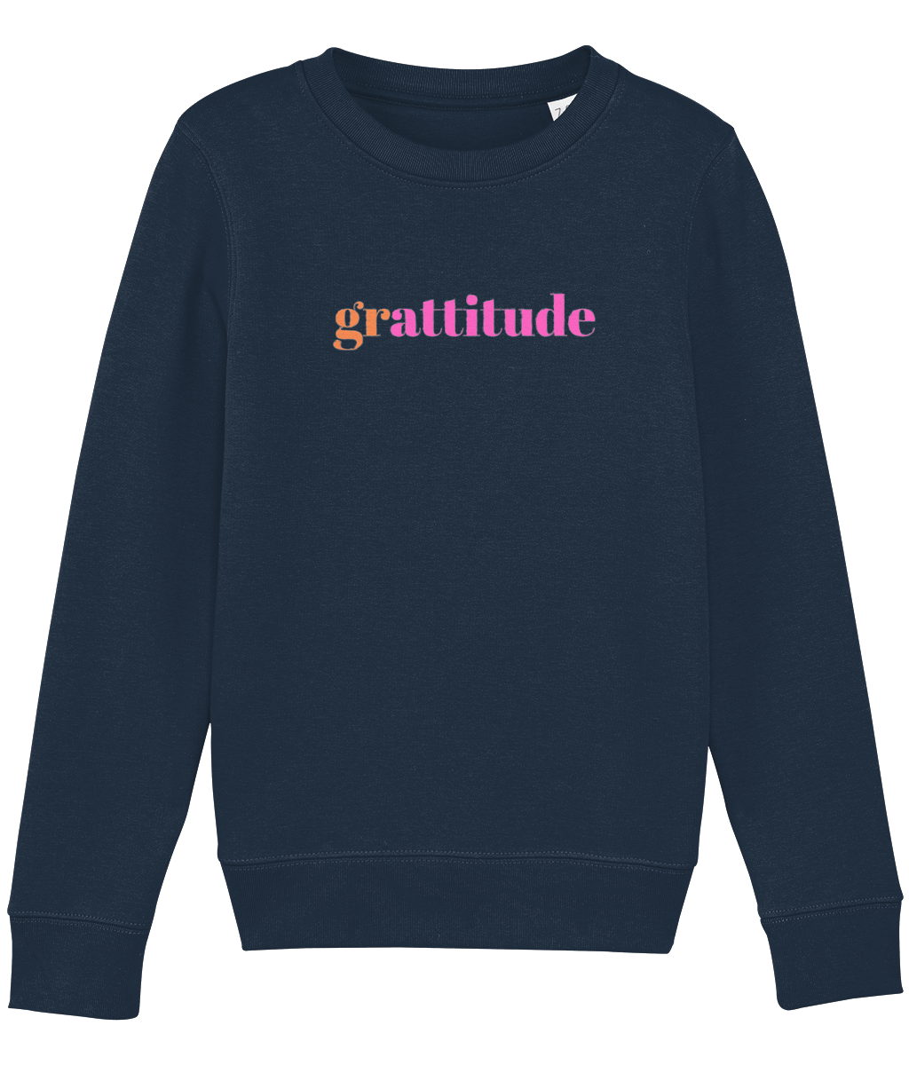 Kids Grattitude Multi-Print Sweatshirt