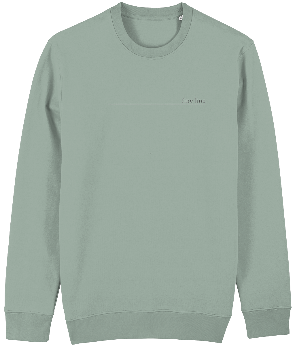 Fine Line Black Print Sweatshirt