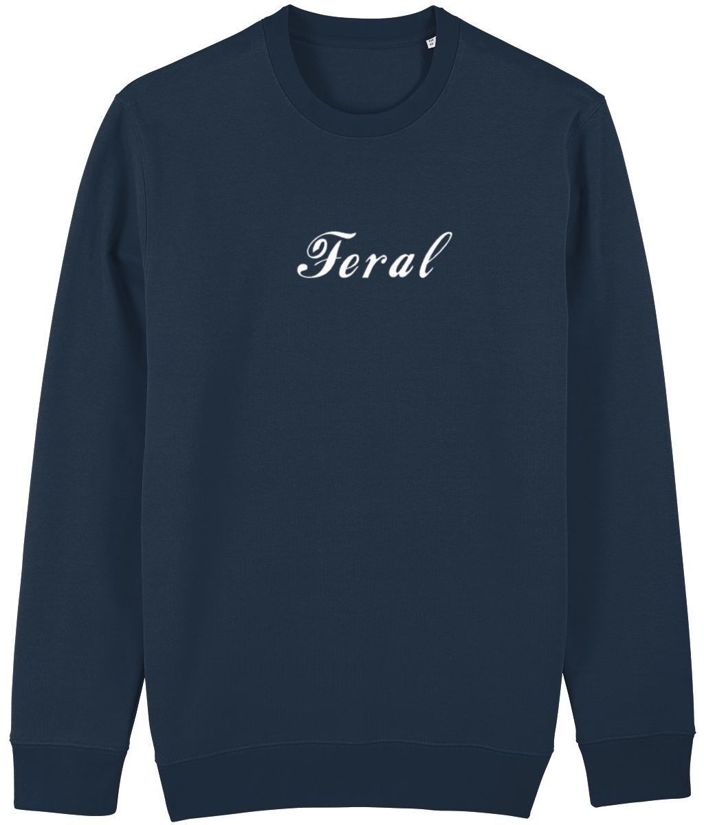 Feral White Print Sweatshirt