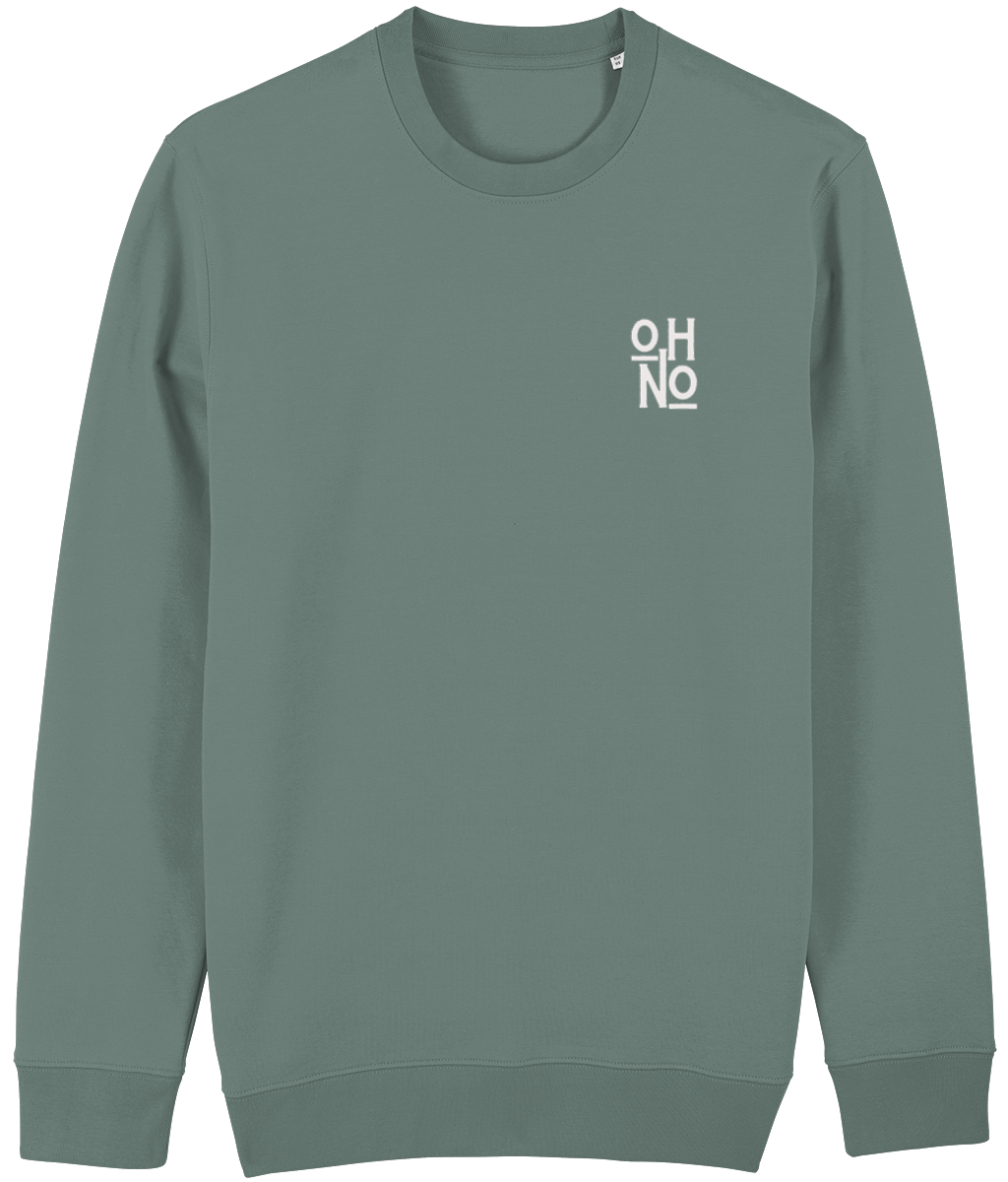 Oh No White Print Sweatshirt