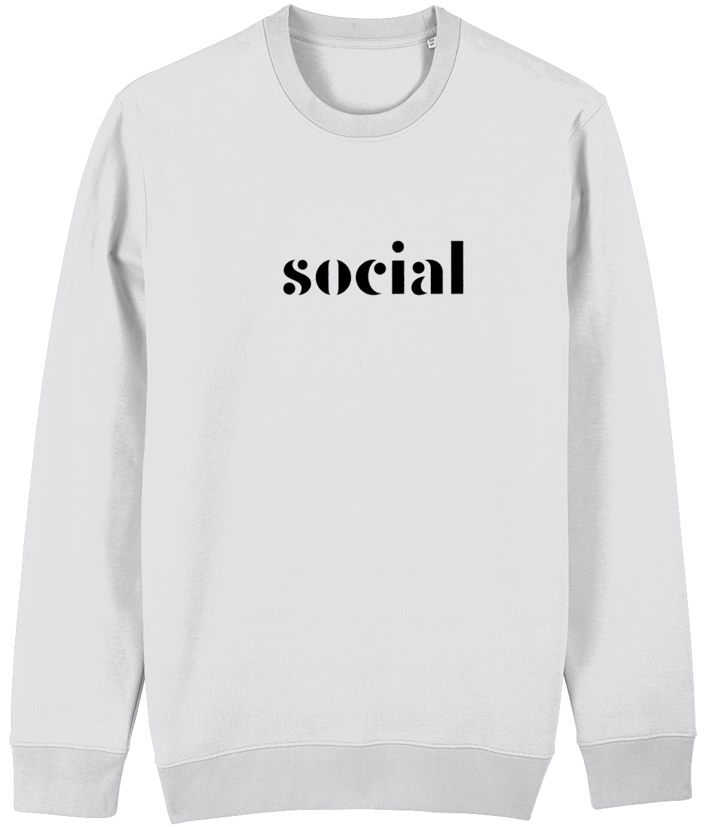 Mine & Yours Social Black Print Sweatshirt