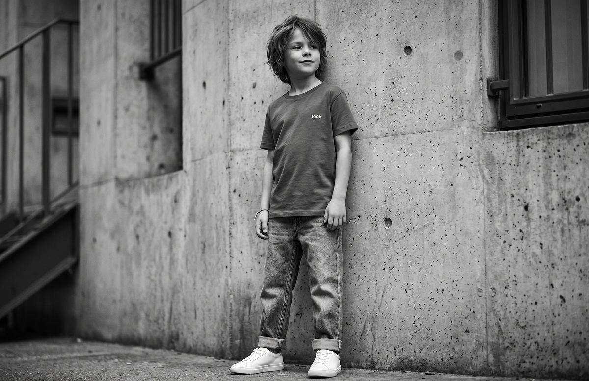 Kids 100% White Embroidered T-Shirt
