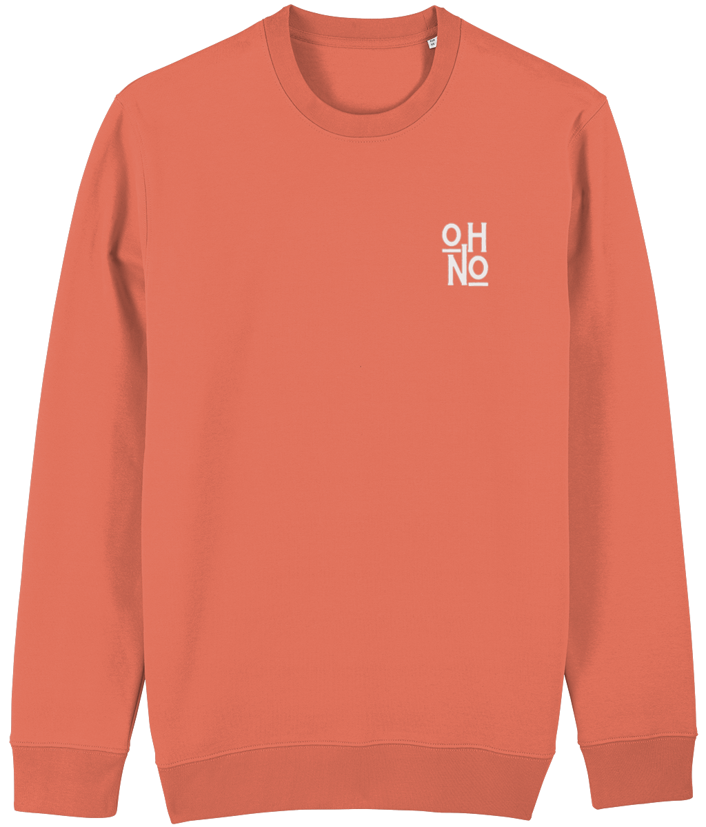 Oh No White Print Sweatshirt