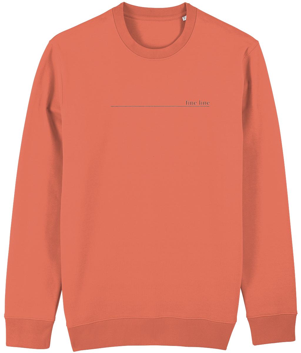 Fine Line Black Print Sweatshirt